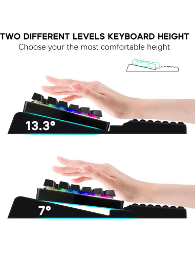 Almohadilla Soporte de Teclado JIKIOU Ergonómica 43.5x24.1 cm