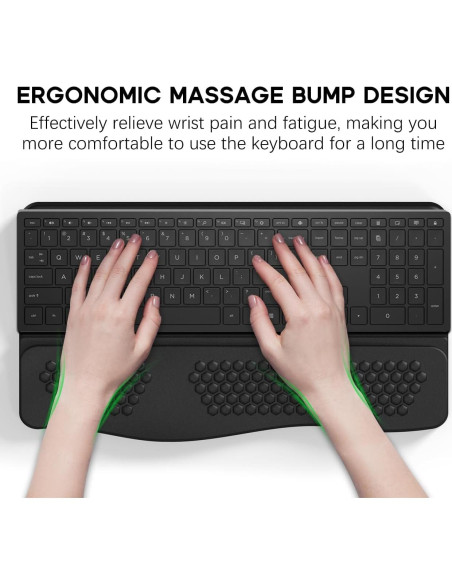 Almohadilla Soporte de Teclado JIKIOU Ergonómica 43.5x24.1 cm