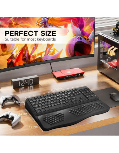 Almohadilla Soporte de Teclado JIKIOU Ergonómica 43.5x24.1 cm