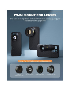 Estuche Pro FREEWELL con Lente Anamórfica 1.33 para iPhone 15 2