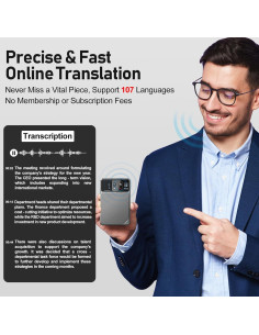 Grabadora de Voz Inteligente FFZ 64GB con Transcripción AI 2