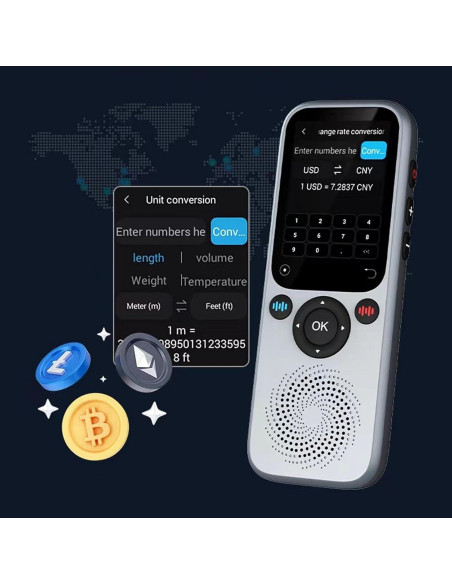 Traductor Portátil Bewinner 138 Idiomas, 8MP, Offline