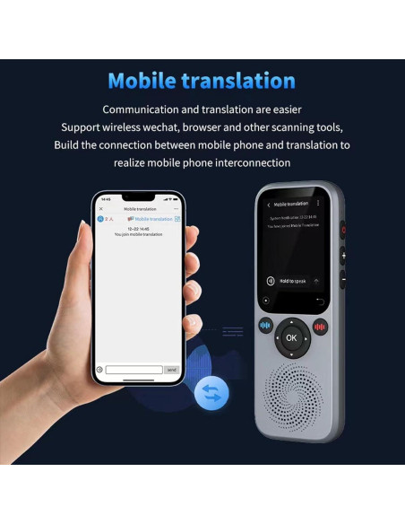 Traductor Portátil Bewinner 138 Idiomas, 8MP, Offline