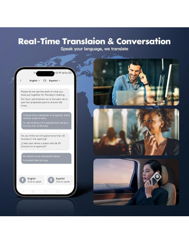 Grabadora de Voz AI SSLine 64GB con Transcripción y Traducción