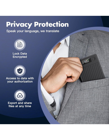 Grabadora de Voz AI SSLine 64GB con Transcripción y Traducción Grabadora de Voz AI SSLine 64GB con Transcripción y Traducción