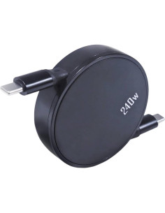 Cable Retráctil USB Tipo-C BoxWave 240W para Tribit StormBox Pro 2
