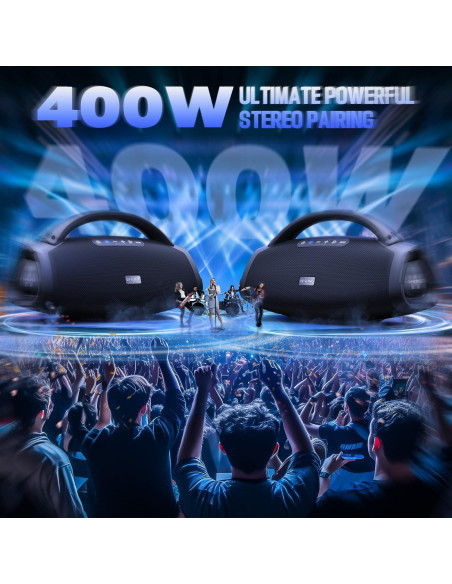 Altavoz Bluetooth W-KING X20 300W IPX7 24h Batería 7.5"