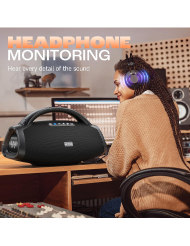 Altavoz Bluetooth W-KING X20 300W IPX7 24h Batería 7.5"