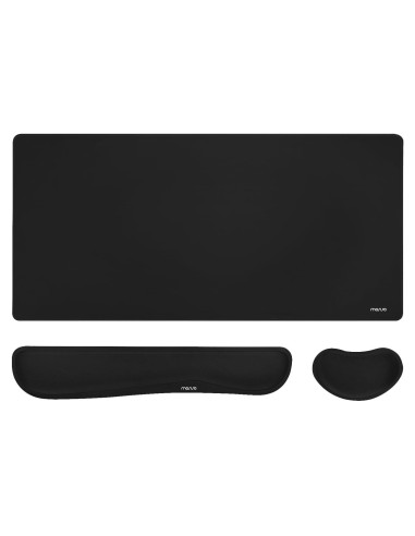Conjunto Alfombrilla Teclado y Ratón MOSISO Ergonómico Negro