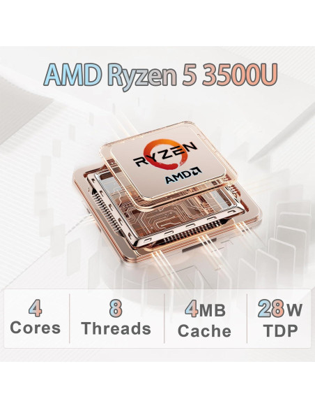 Mini PC WO-WE AMD Ryzen 5 3500U 8GB RAM 256GB SSD 4K Mini PC WO-WE AMD Ryzen 5 3500U 8GB RAM 256GB SSD 4K