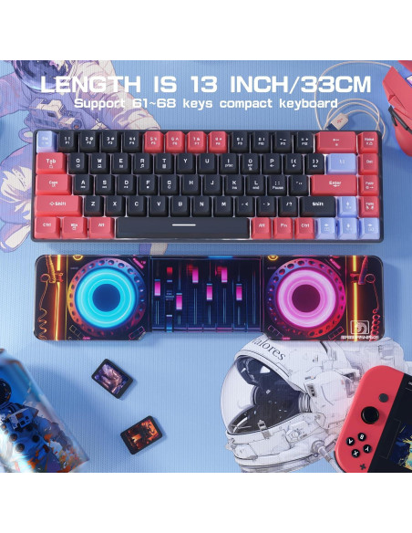 Almohadilla Ergonómica para Muñeca Teclado ATTACK SHARK 33x8 cm