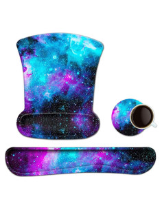 ToLuLu Alfombrilla de Ratón y Reposamuñecas Ergonómico Nebulosa