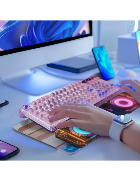 Almohadilla Ergonómica para Muñeca Teclado ATTACK SHARK 33x8 cm