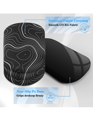 Reposamuñecas Ergonómico KEPUTAIER Espuma Memoria Negra