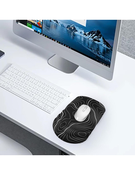 Reposamuñecas Ergonómico KEPUTAIER Espuma Memoria Negra