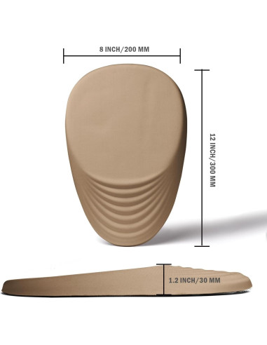 Alfombrilla Ergonómica Armanza Beige con Soporte para Muñeca