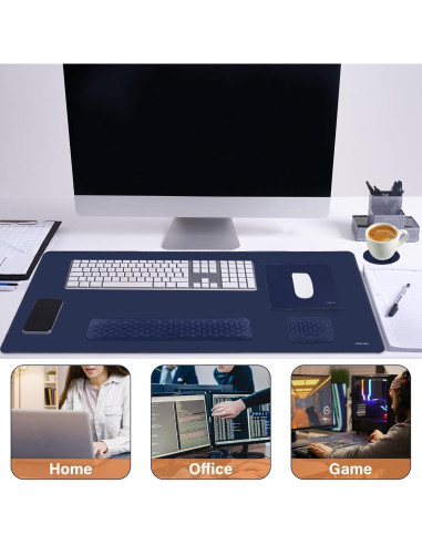 Alfombrilla de Ratón MOSISO 5 en 1 Ergonómica Azul Marino