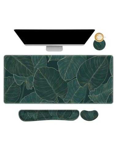 DINKY Conjunto Alfombrilla Teclado y Ratón Ergonómico 4 Pcs