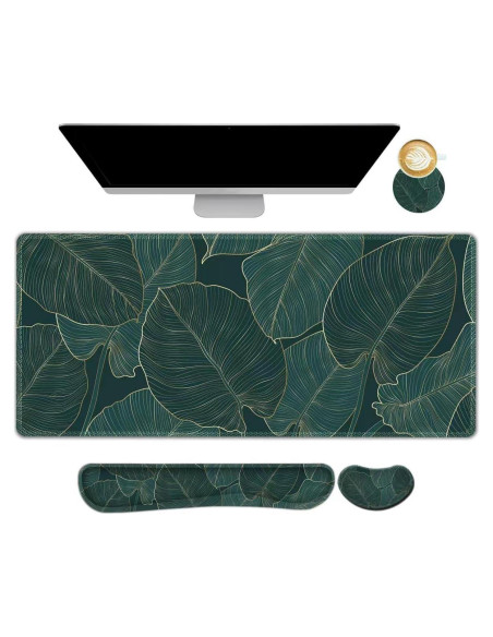 DINKY Conjunto Alfombrilla Teclado y Ratón Ergonómico 4 Pcs