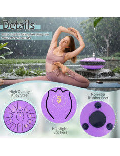 Tambor de Lengua de Acero 15 cm 11 Notas Yuan Yun Púrpura 2