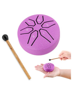 EASTROCK Mini Tambor de Acero 3" C 6 Notas para Niños