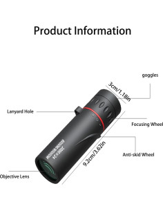 Mini Telescopio Monocular WenTigDY 2000x24mm Impermeable 2