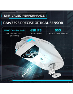 Ratón Inalámbrico para Juegos Machenike M7 Pro 26000 DPI RGB 2