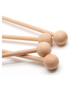 4 Palos de Percusión de Madera 22 cm Mallets Glockenspiel