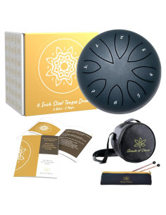 Tambor de Lengua de Acero 15 cm Sonidos de Silencio Azul