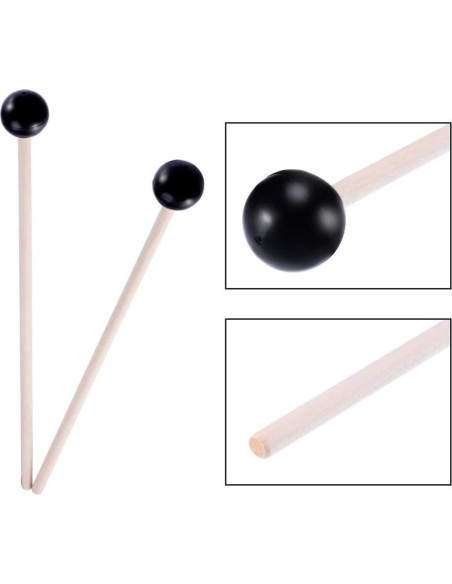 Mallets de Xilófono de Goma 2 Pcs LAN-XL 24.5 cm