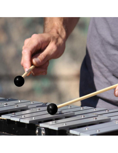 Mallets de Xilófono de Goma 2 Pcs LAN-XL 24.5 cm