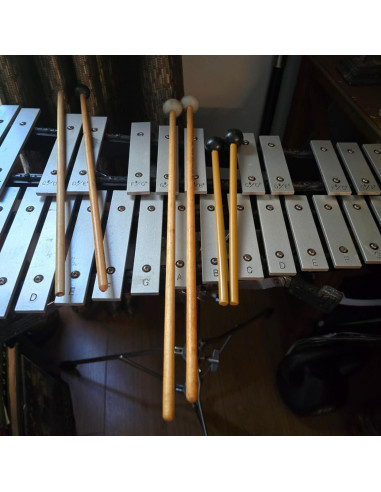 Mallets de Xilófono de Goma 2 Pcs LAN-XL 24.5 cm