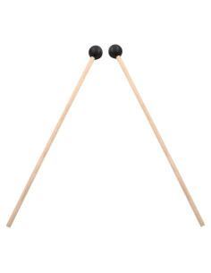 Mallets de Percusión Piutouyar 38 cm Goma y Madera 2 Pcs