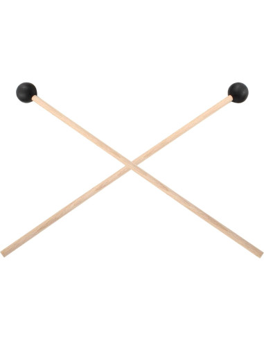 Mallets de Percusión Piutouyar 38 cm Goma y Madera 2 Pcs