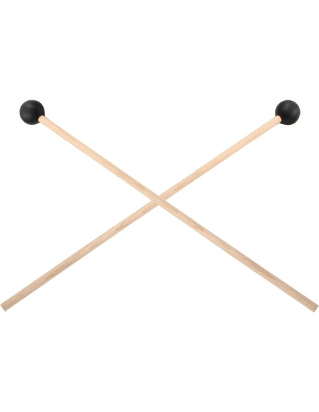 Mallets de Percusión Piutouyar 38 cm Goma y Madera 2 Pcs
