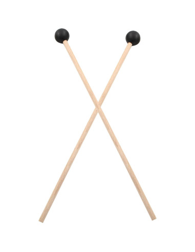 Mallets de Percusión Piutouyar 38 cm Goma y Madera 2 Pcs