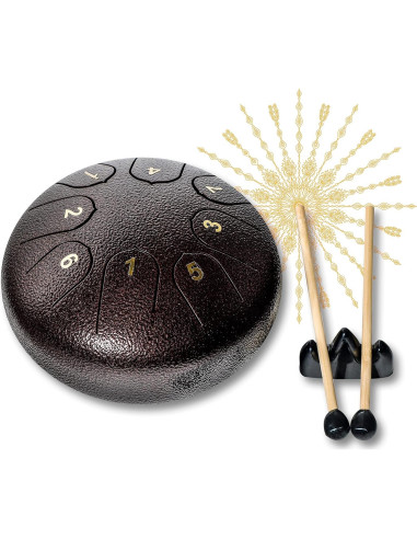 Tambor de lengua de acero 8 notas 15 cm Trademark Innovations