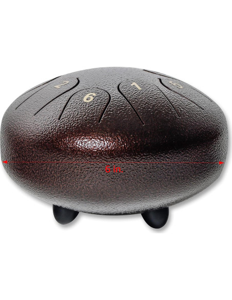 Tambor de lengua de acero 8 notas 15 cm Trademark Innovations
