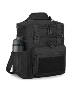 Caja de Almuerzo Aislada GLENKEY Doble Nivel 16L Negra