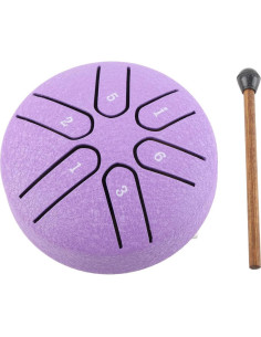 Tambor Handpan Mini Yosoo 6 Notas Acero 0.18 kg Púrpura 2