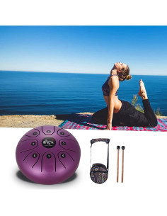 Tambor de Lengua de Acero Btuty 13.97 cm 8 Notas para Meditación 2