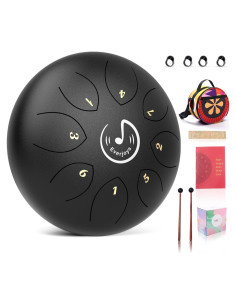 Tambor de Lengua de Acero Everjoys 6" 8 Notas para Meditación