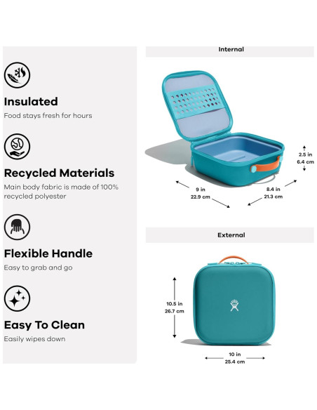 Caja de Almuerzo Aislada Hydro Flask Niños 3.5L Spray Marino