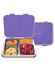 Caja de Almuerzo Bentgo Kids Acero Inoxidable 3 Compartimentos