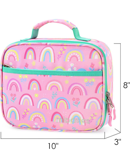 Caja de Almuerzo Aislada Mibasies 2.5L Arcoíris Rosa