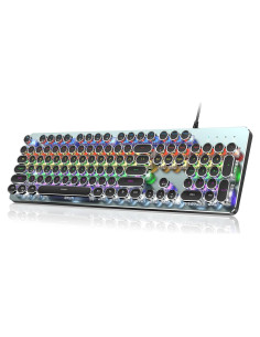 Teclado Mecánico RisoPhy PC420A Retroiluminado RGB 104 Teclas