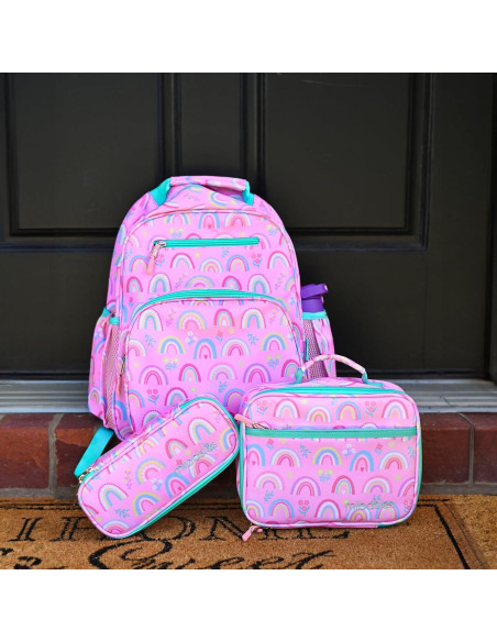 Caja de Almuerzo Aislada Mibasies 2.5L Arcoíris Rosa