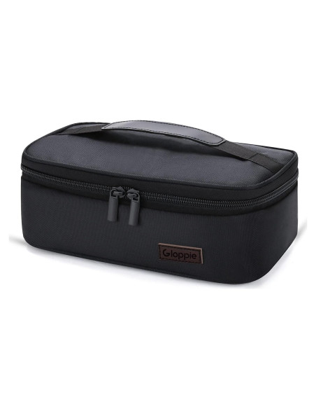 Bolsa de Almuerzo Aislada Gloppie Negra 3.5L Compacta