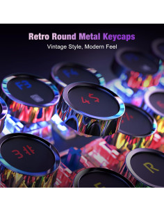 Teclado Mecánico RisoPhy PC420A Retroiluminado RGB 104 Teclas 2