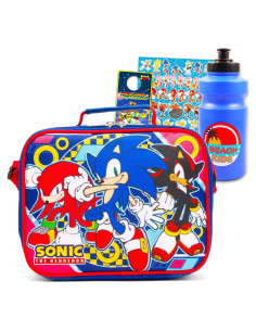 Caja de Almuerzo Sonic the Hedgehog con Botella y Stickers